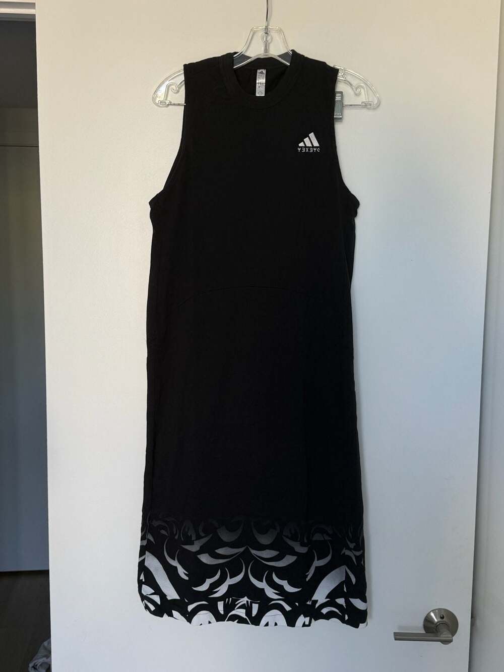 Adidas x Marvel Studios Black Panther Wakanda Forever Graphic Tank Midi Dress